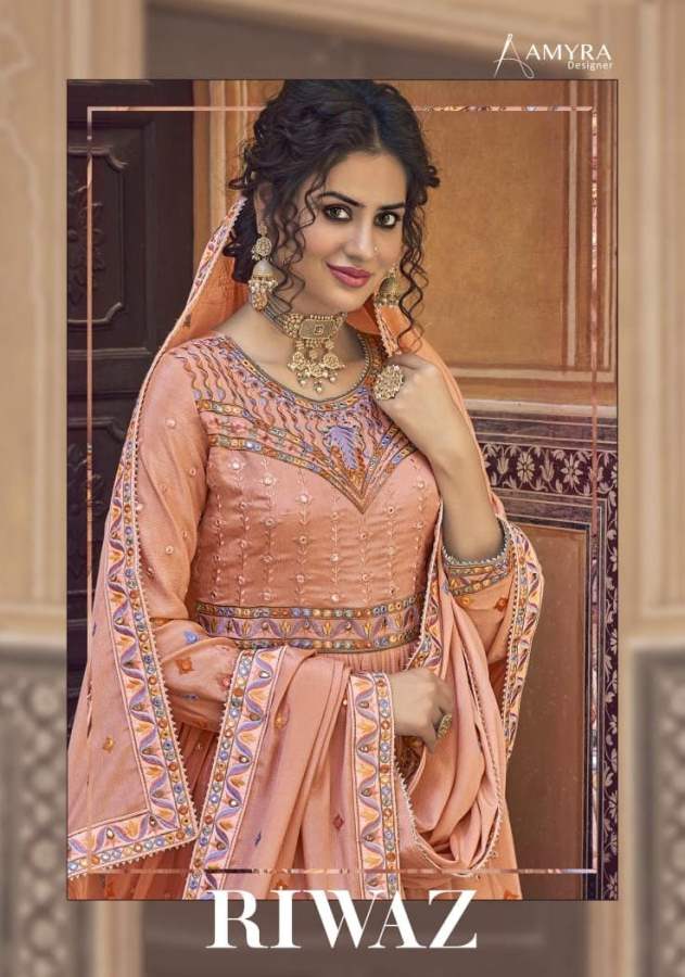 Amyra Riwaz Festive Wear Embroidery Salwar Kameez